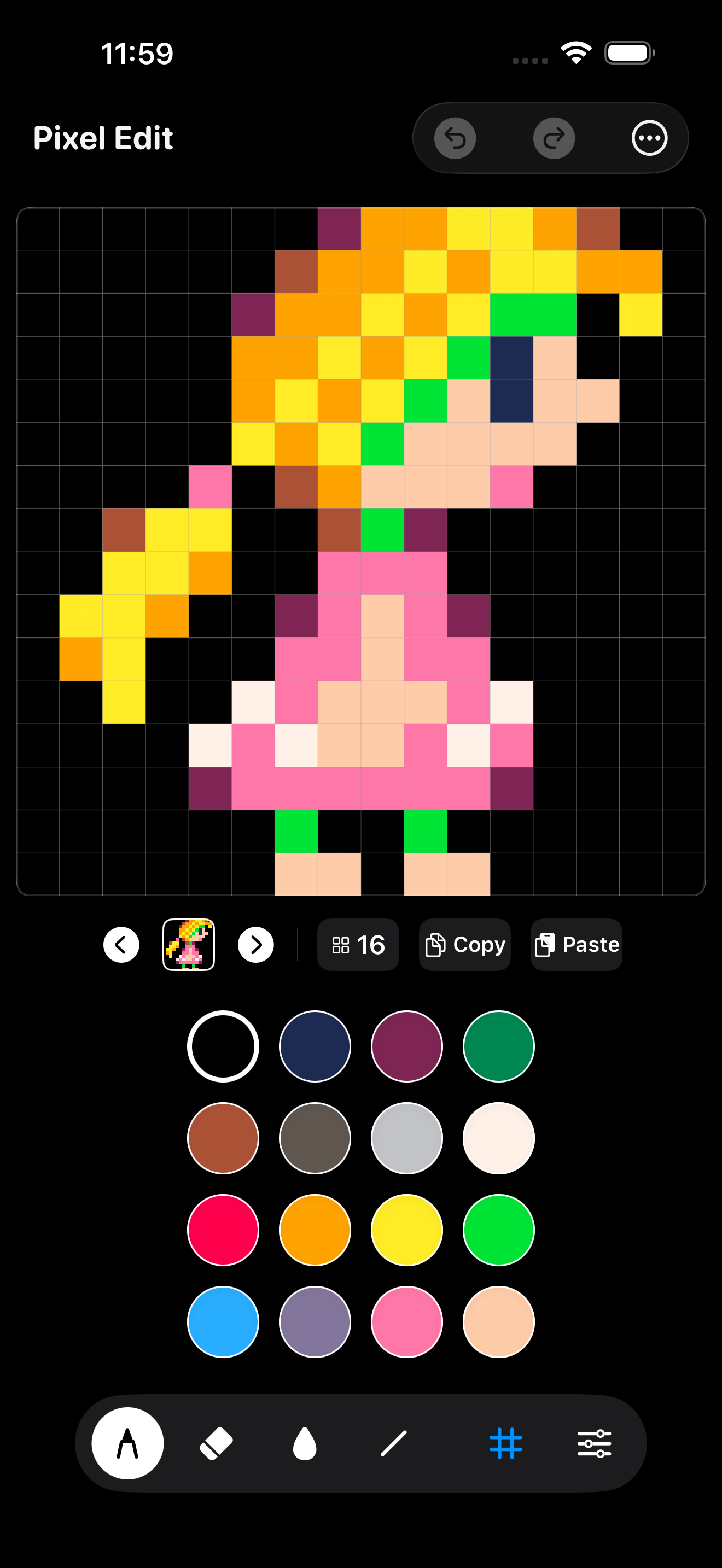 Pixel Edit Lite App Screenshot